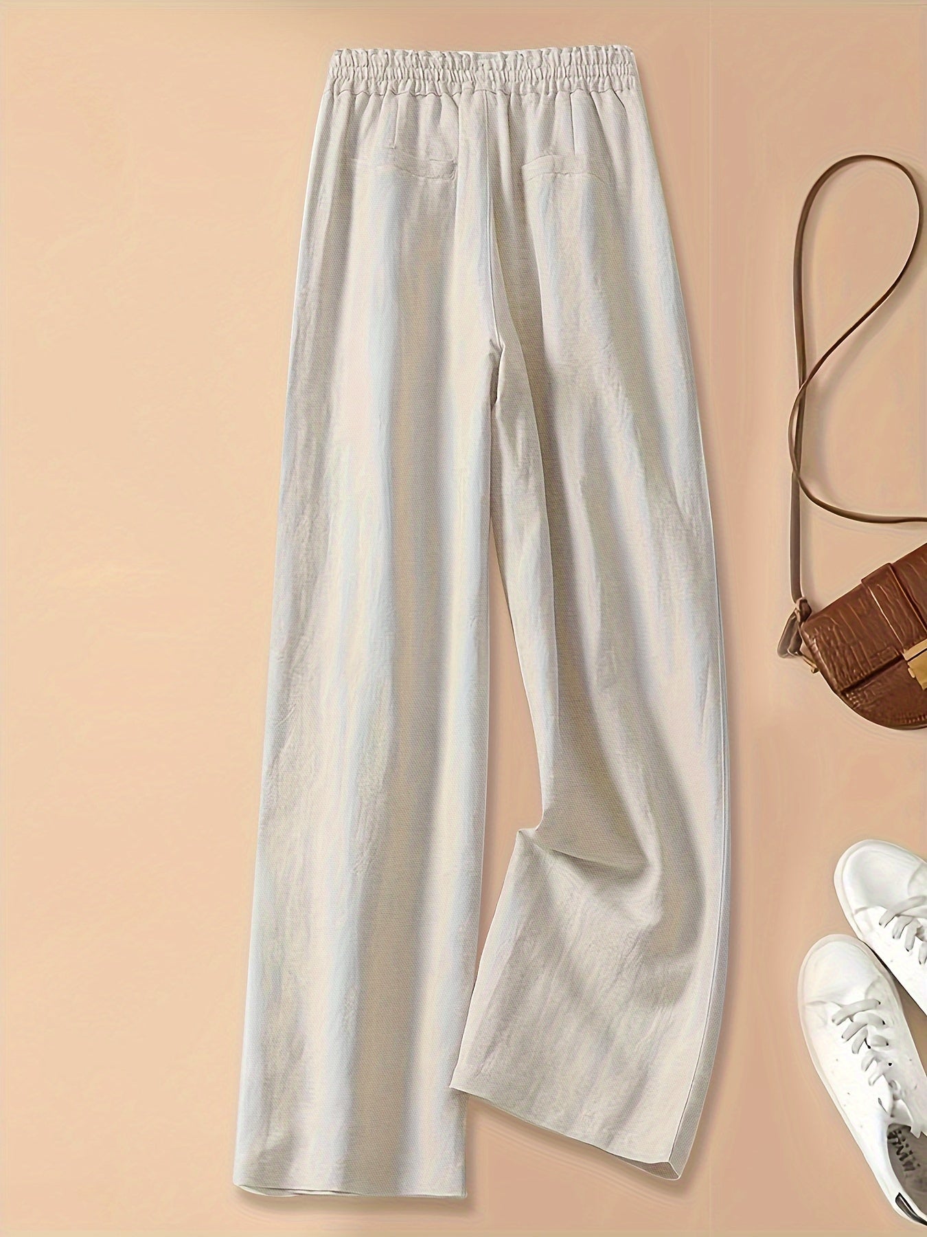 Linen Wide Leg Trousers