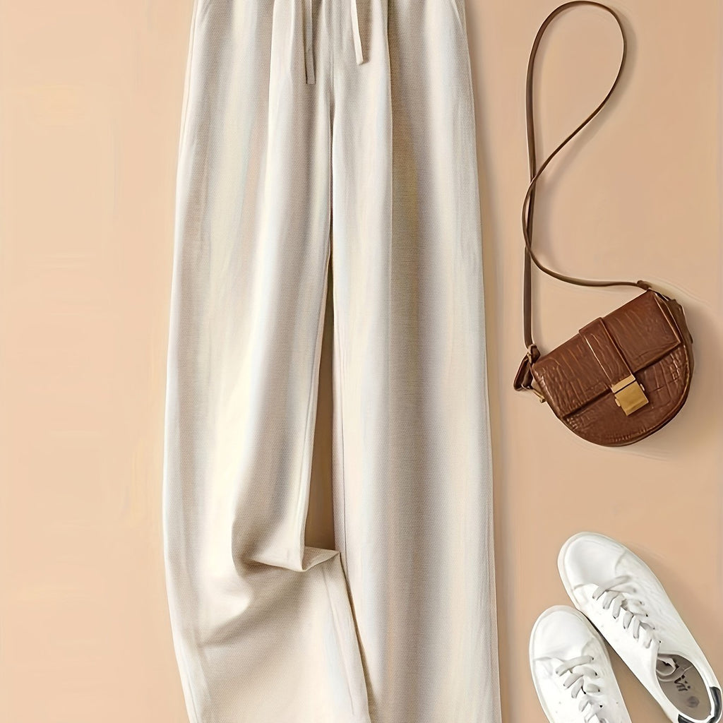 Linen Wide Leg Trousers