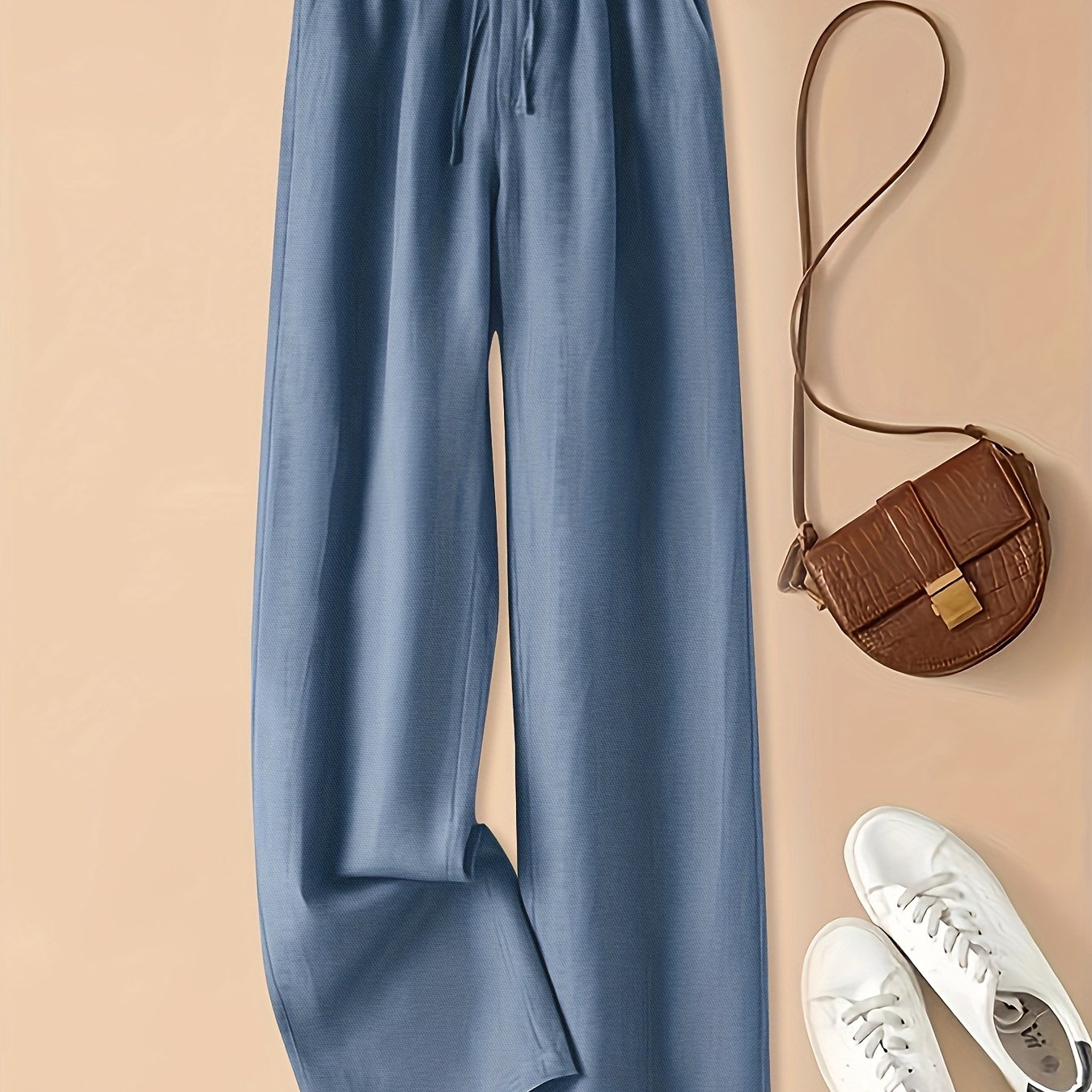 Linen Wide Leg Trousers