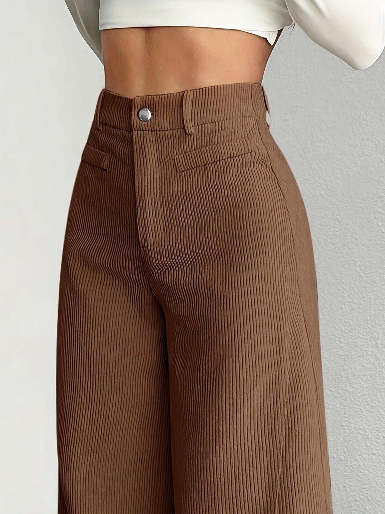 Women's Corduroy Wide-Leg Pants