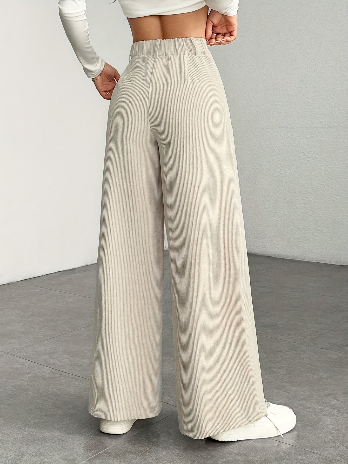 Women's Corduroy Wide-Leg Pants