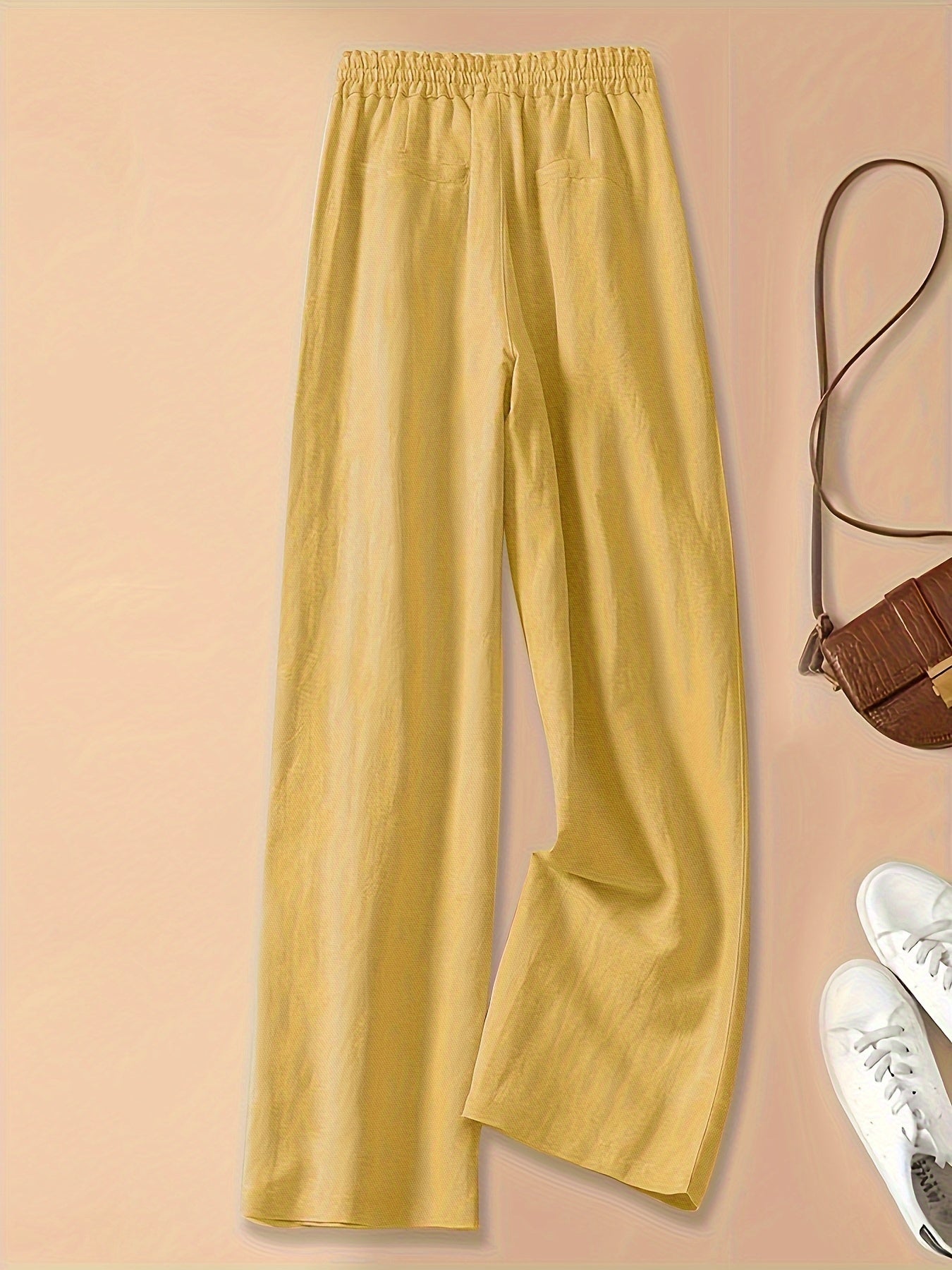 Linen Wide Leg Trousers