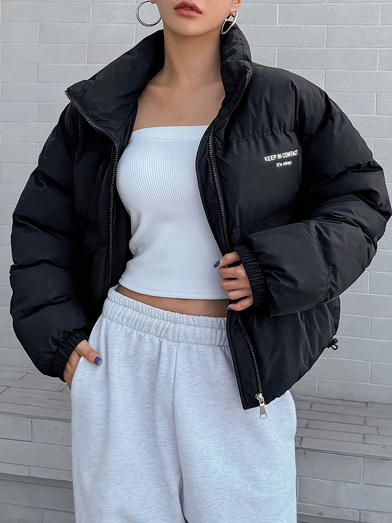 Cozy Padded Zip Jacket