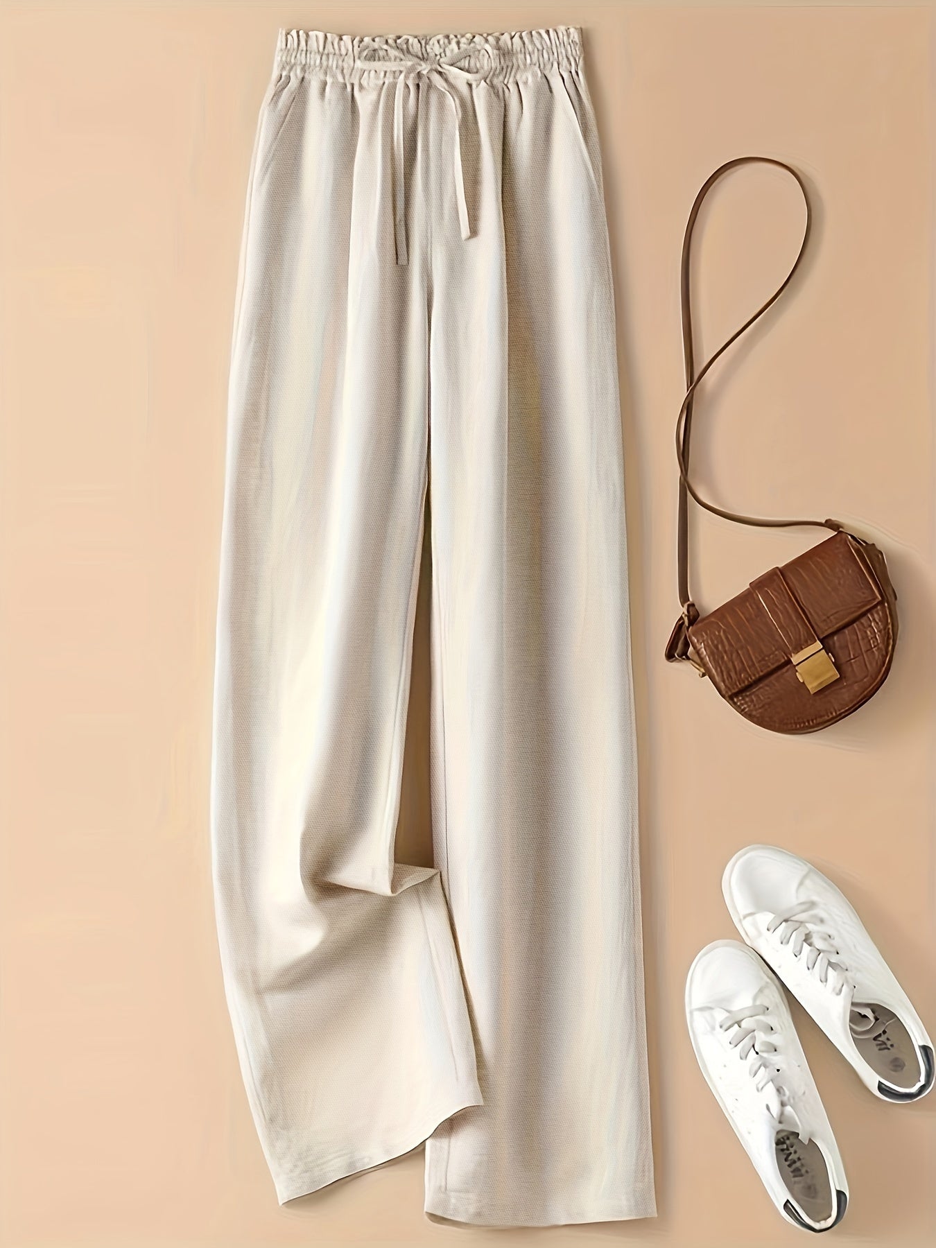 Linen Wide Leg Trousers