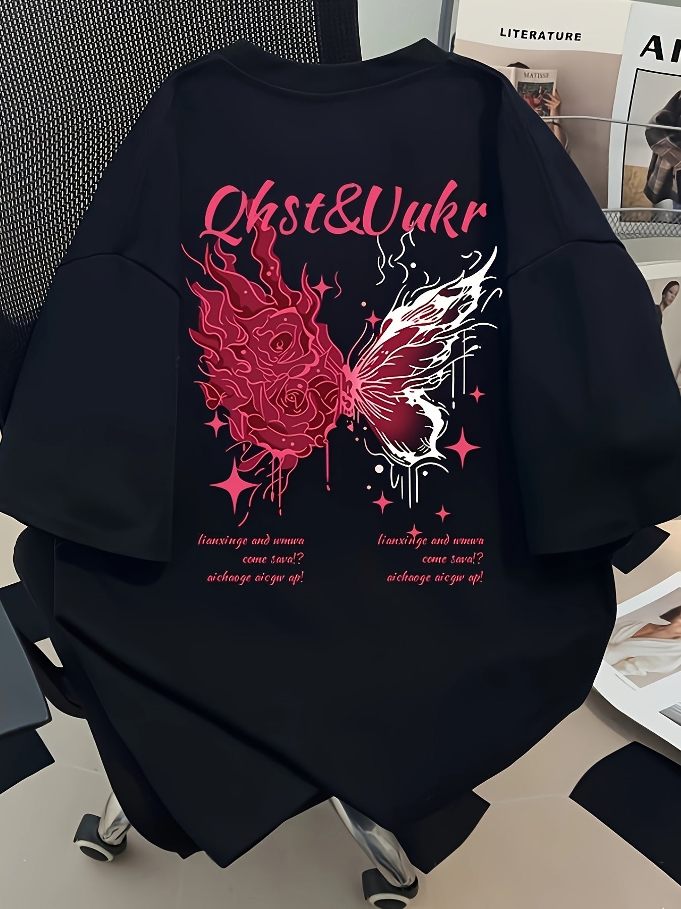 Blue Flame Butterfly T-Shirt