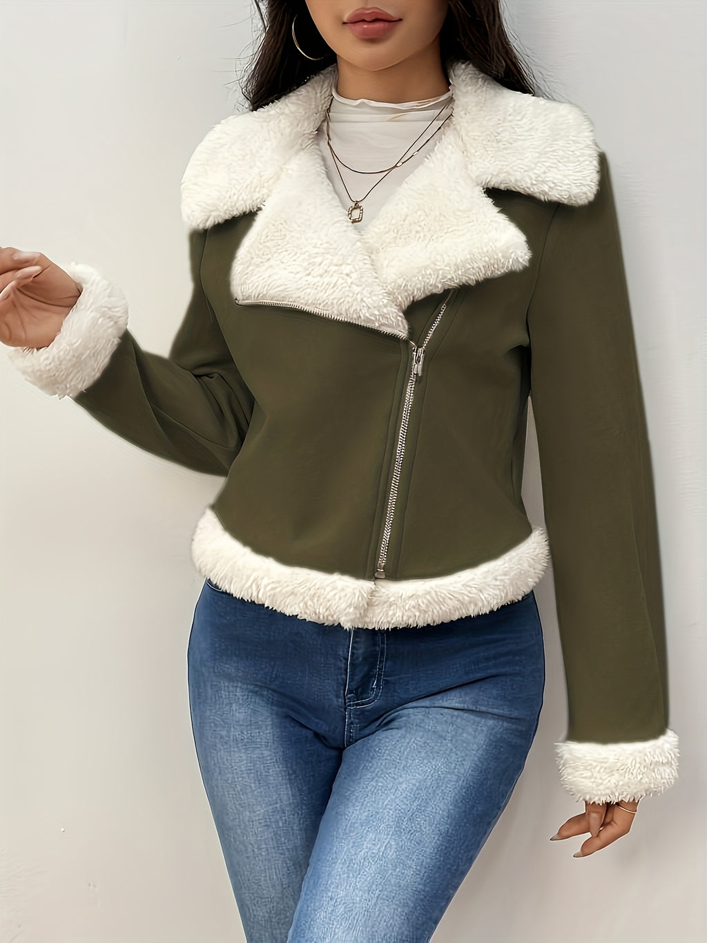 Women's Faux Shearling Jacket