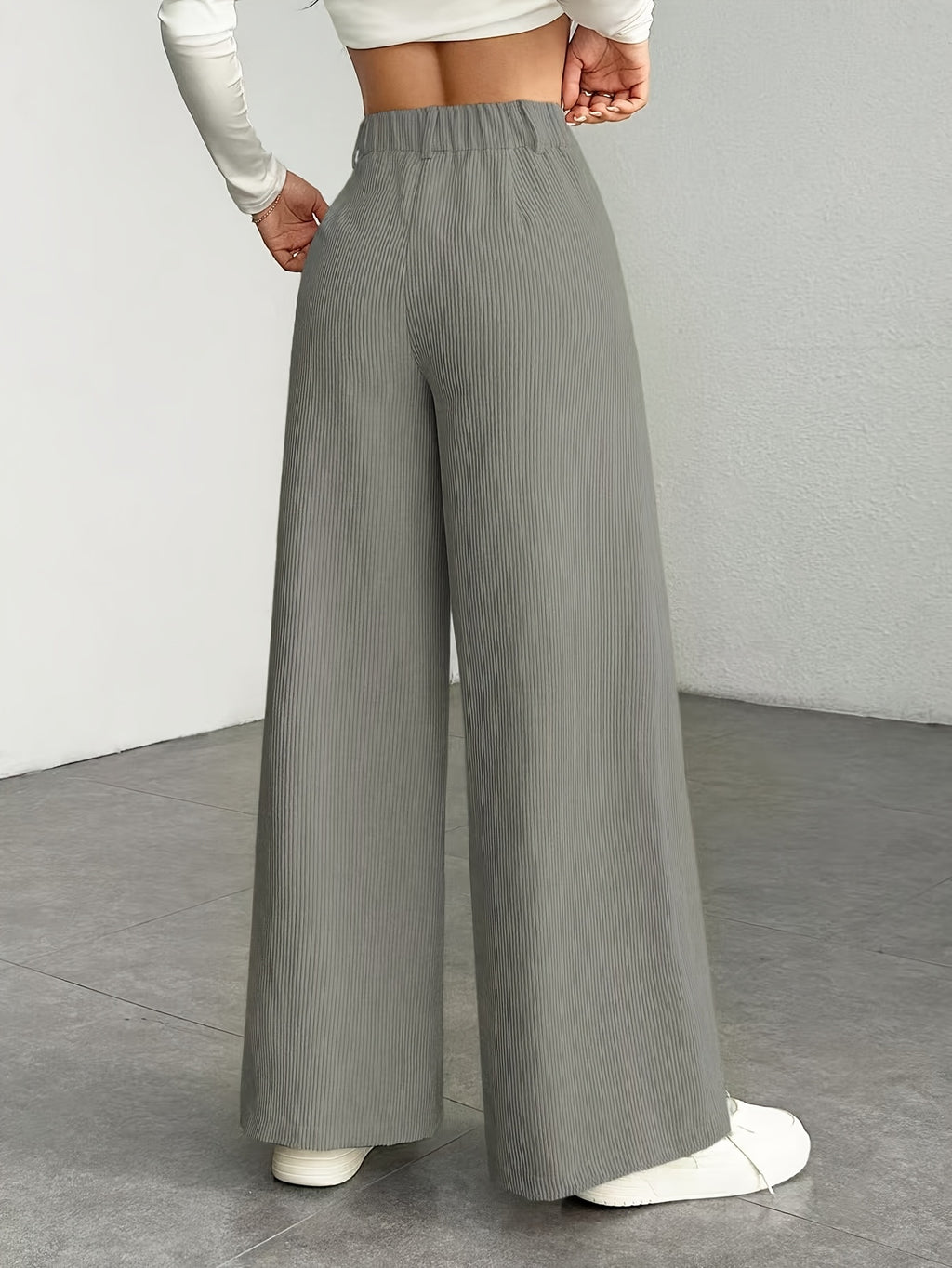 Women's Corduroy Wide-Leg Pants
