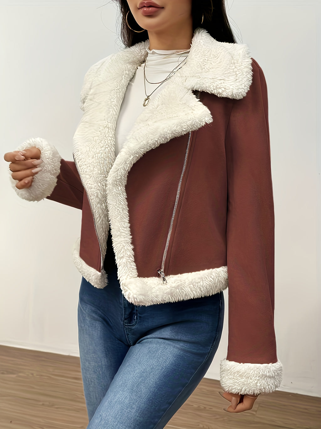Women's Faux Shearling Jacket