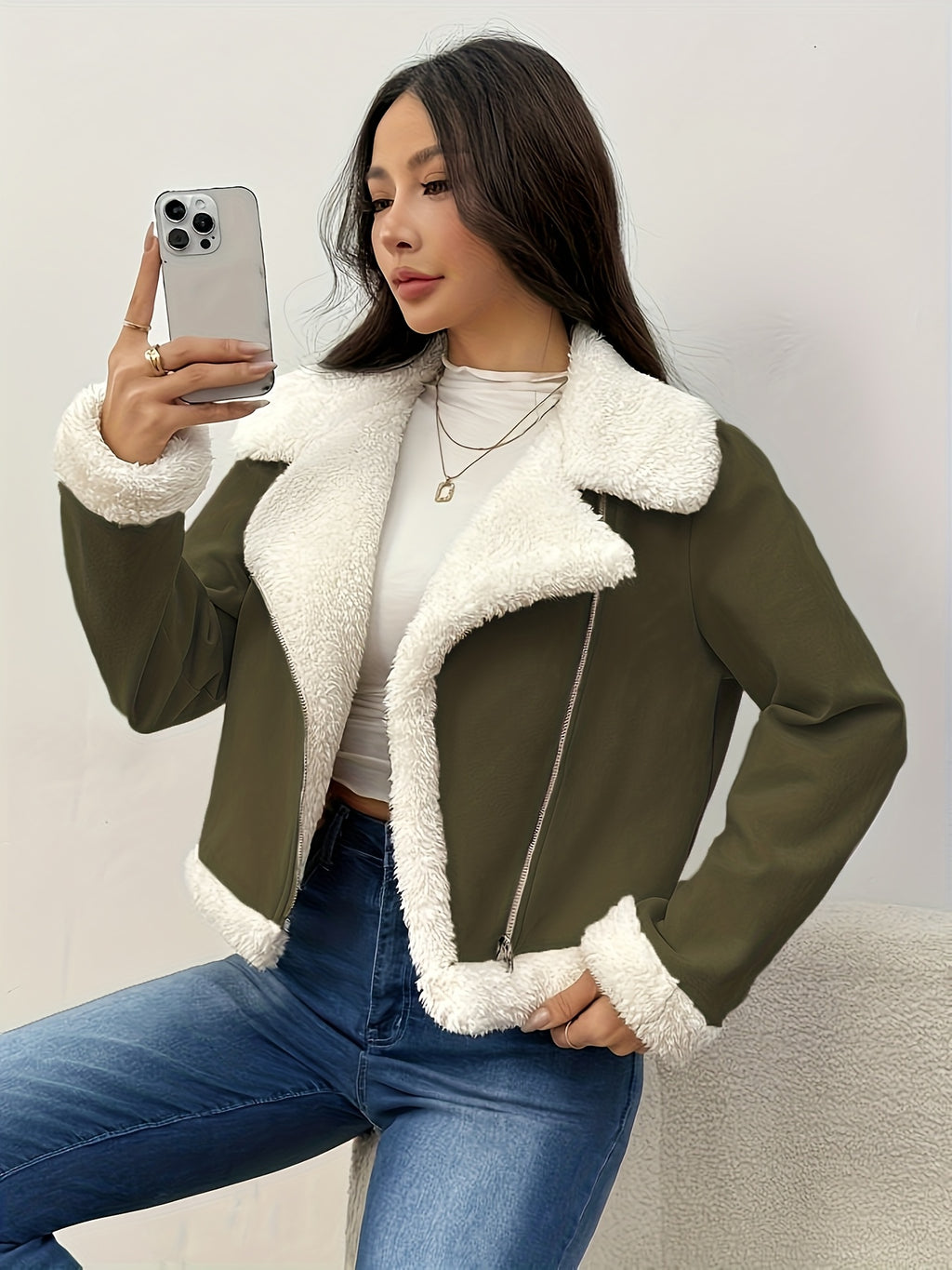 Women's Faux Shearling Jacket