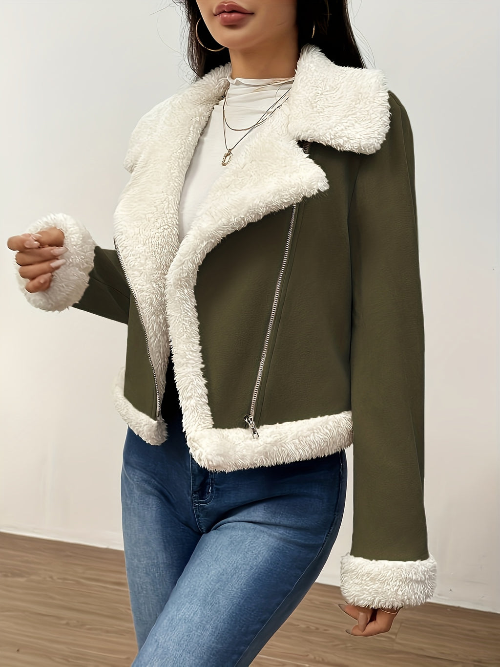Women's Faux Shearling Jacket