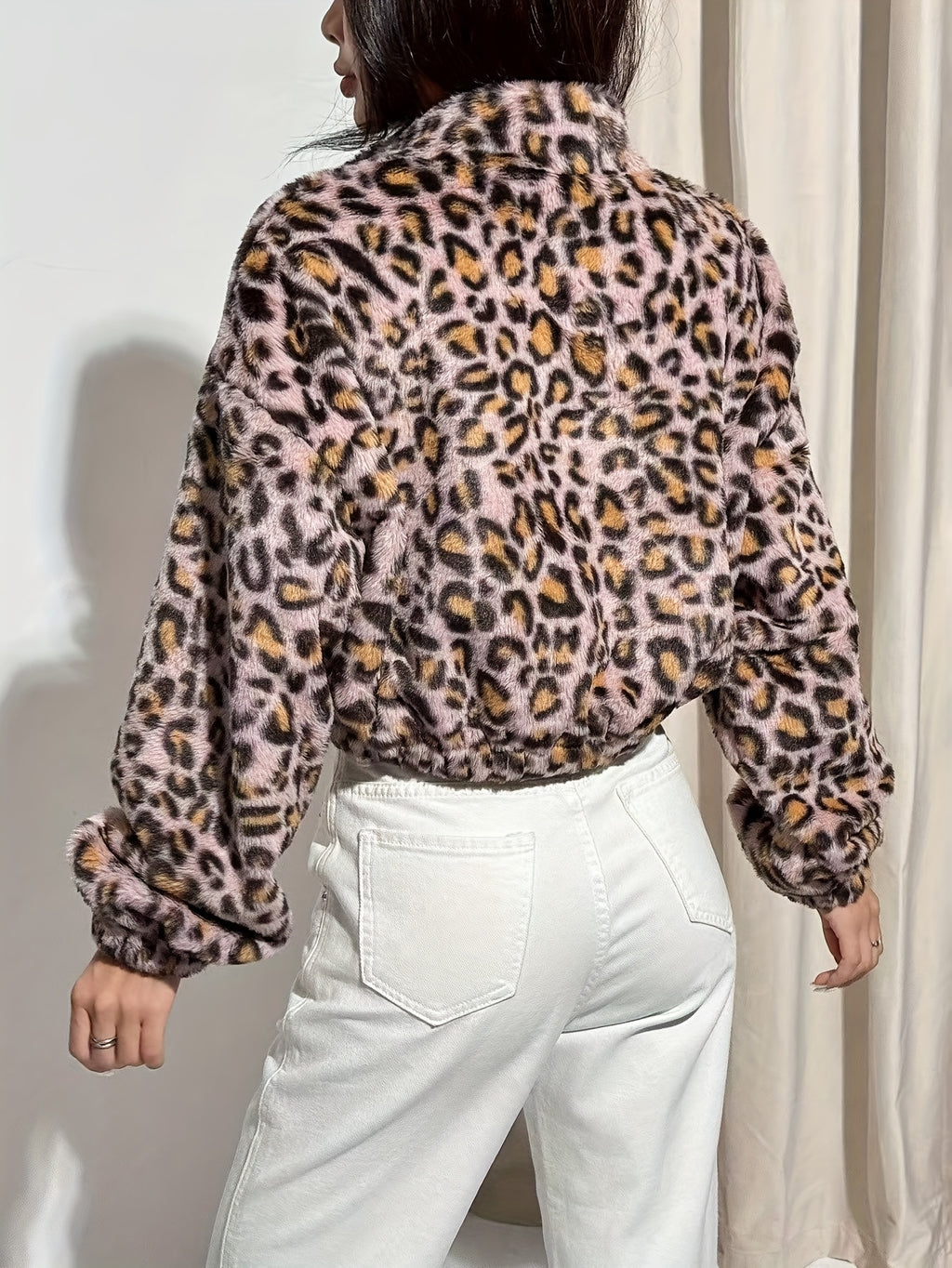 Cozy Leopard Half-Zip