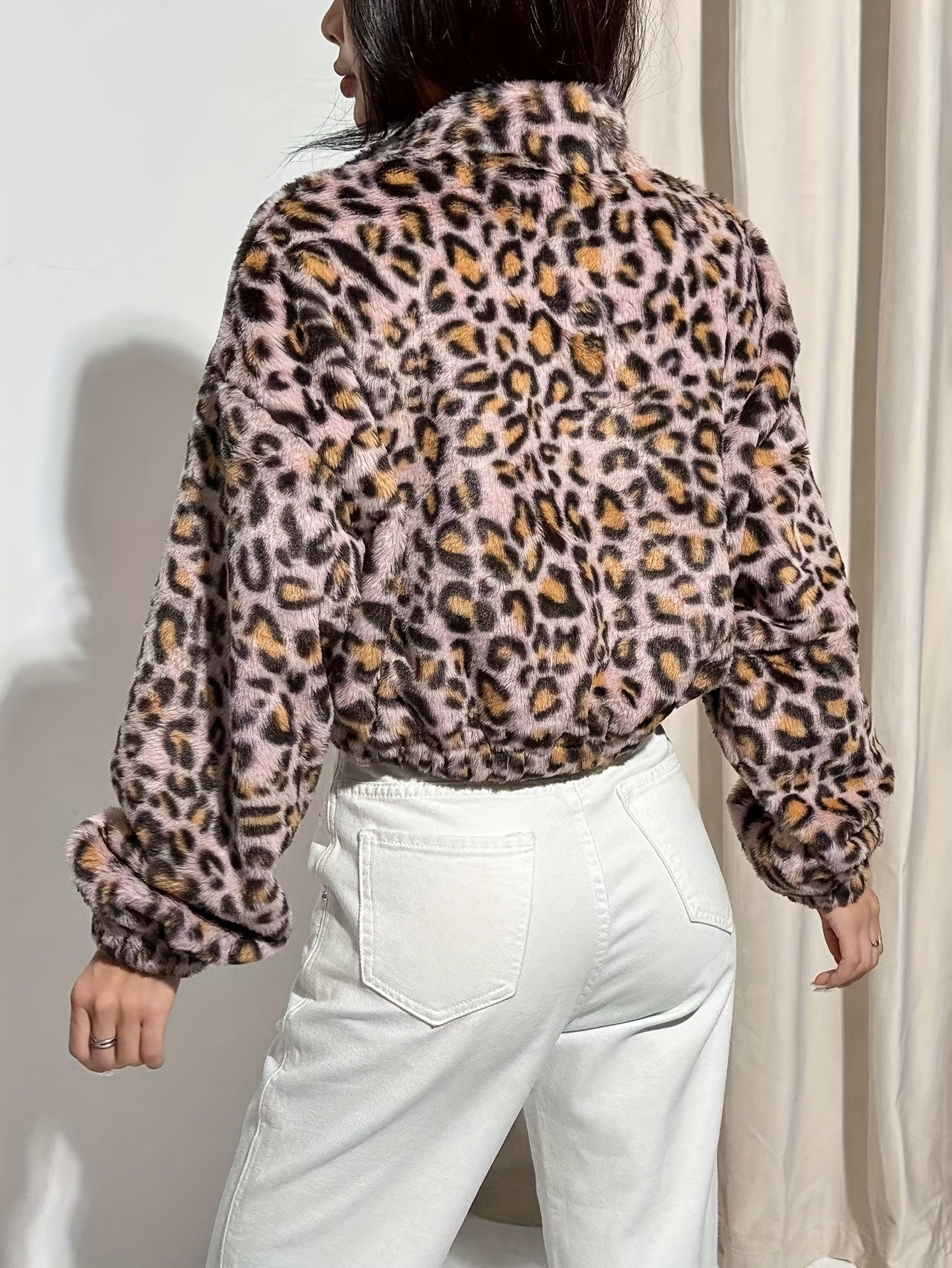 Cozy Leopard Half-Zip