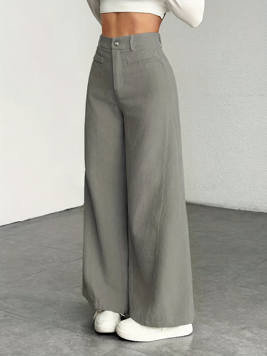 Women's Corduroy Wide-Leg Pants