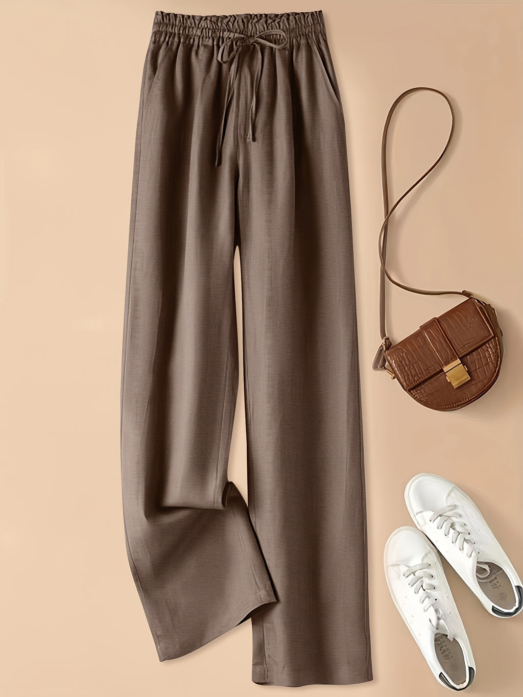 Linen Wide Leg Trousers