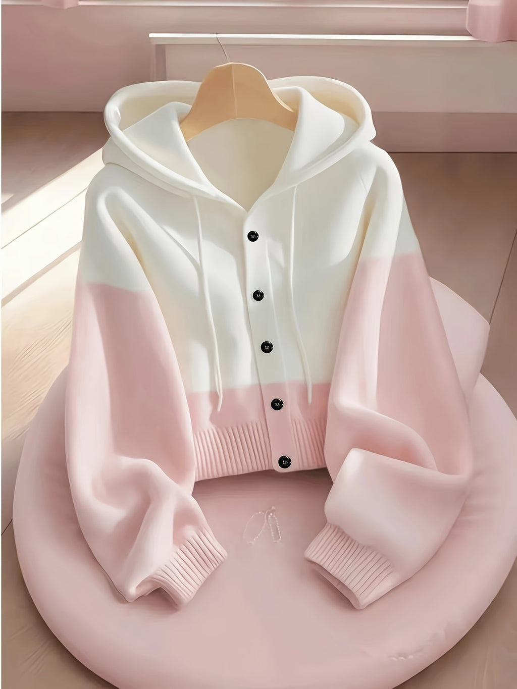 Pastel Pink Hoodie Jacket