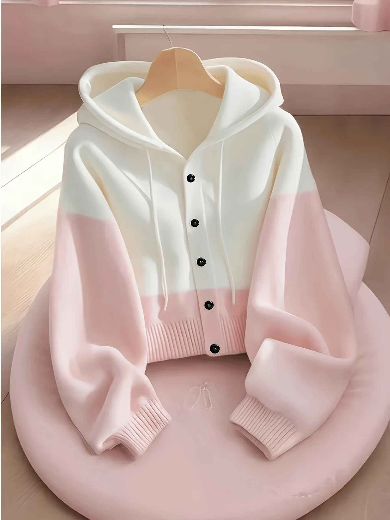 Pastel Pink Hoodie Jacket