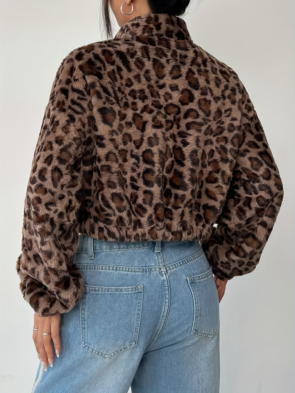 Cozy Leopard Half-Zip