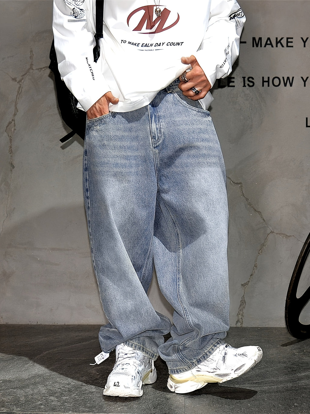 Men's Retro Loose Jeans