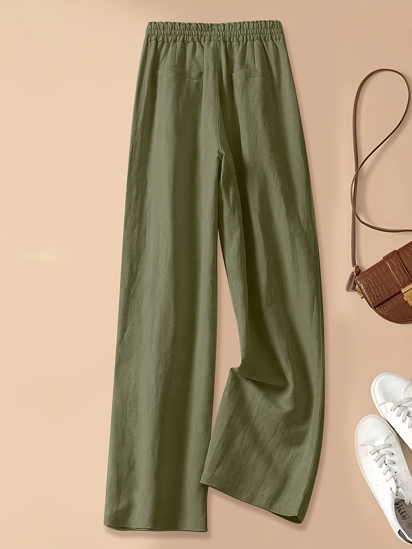 Linen Wide Leg Trousers