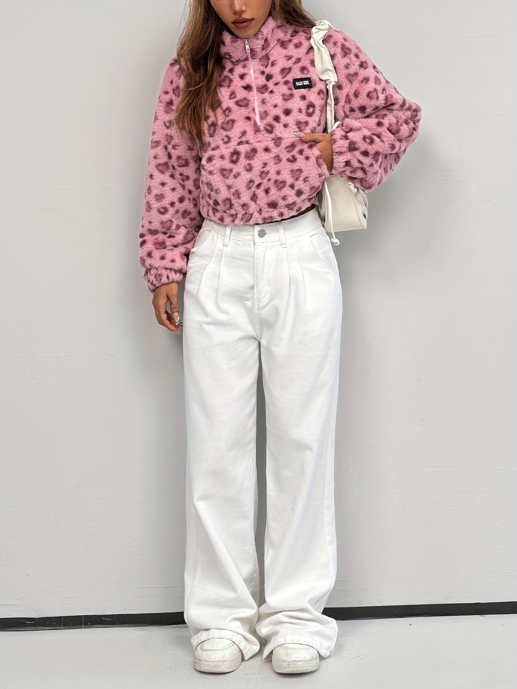 Cozy Leopard Half-Zip