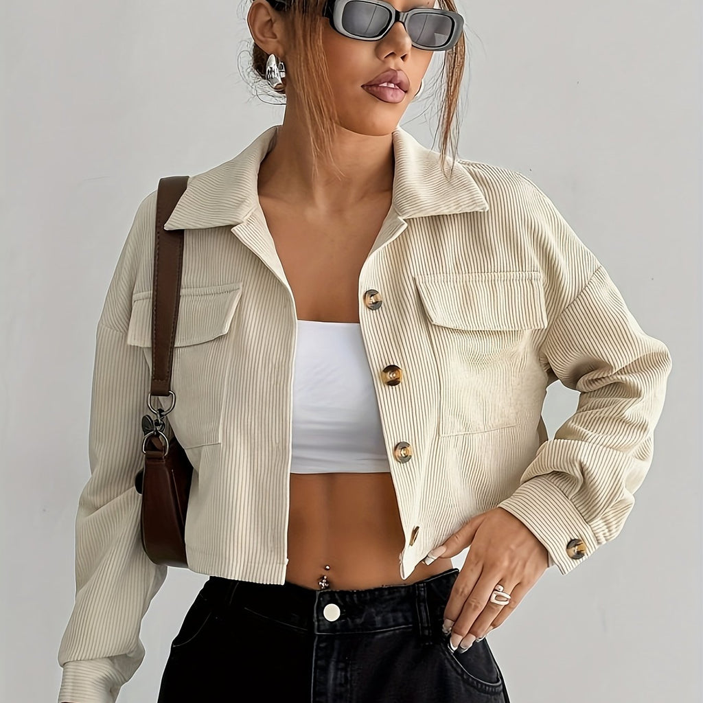 Women's Corduroy Crop Jacket