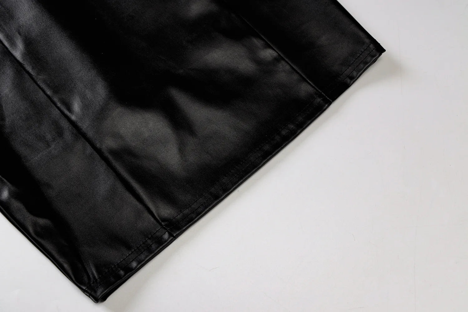 Strapless Leather Dress