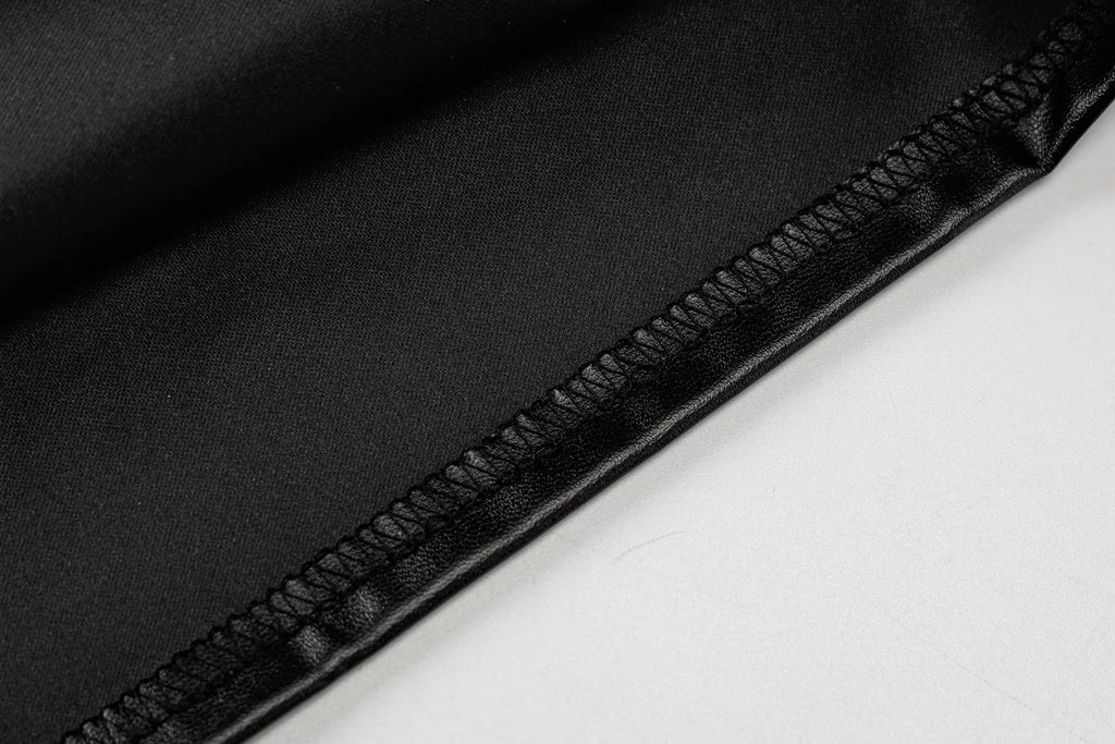 Strapless Leather Dress