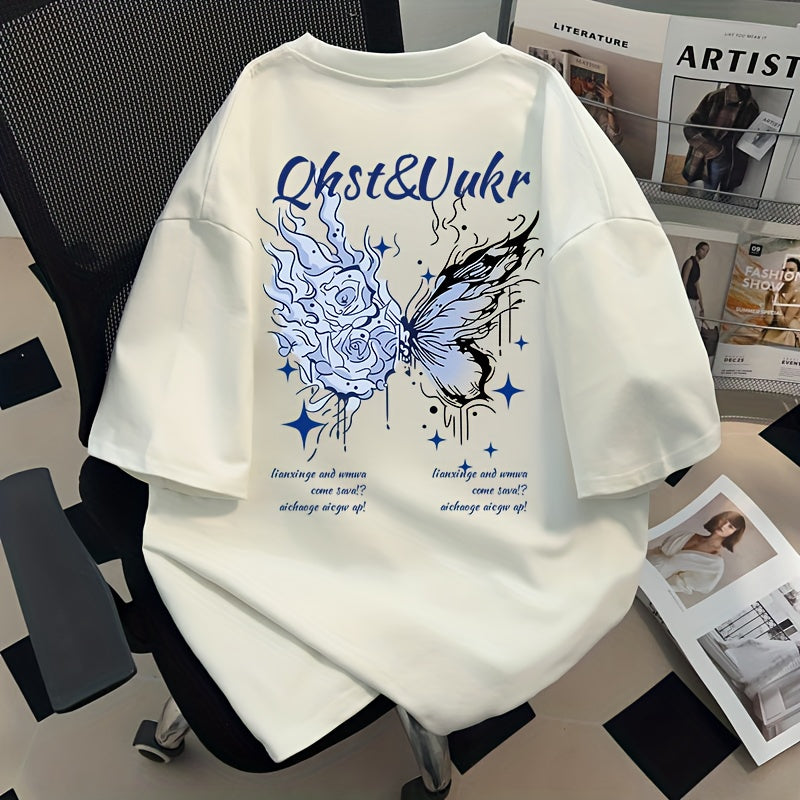 Blue Flame Butterfly T-Shirt