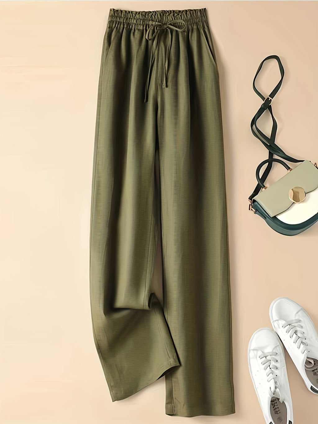 Linen Wide Leg Trousers