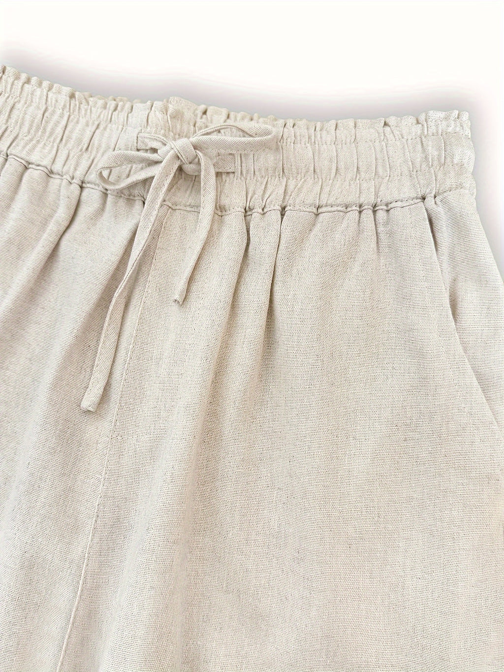 Linen Wide Leg Trousers
