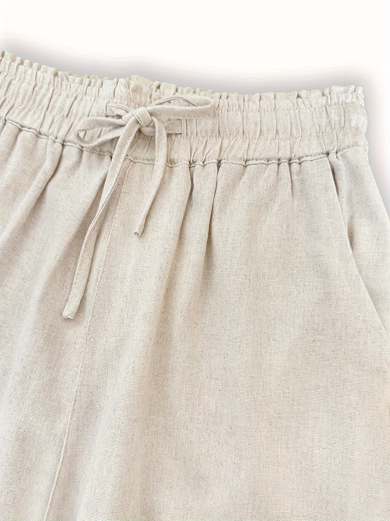 Linen Wide Leg Trousers
