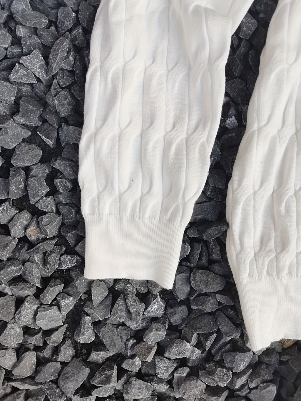 Men's Textured Half-Zip Sweater