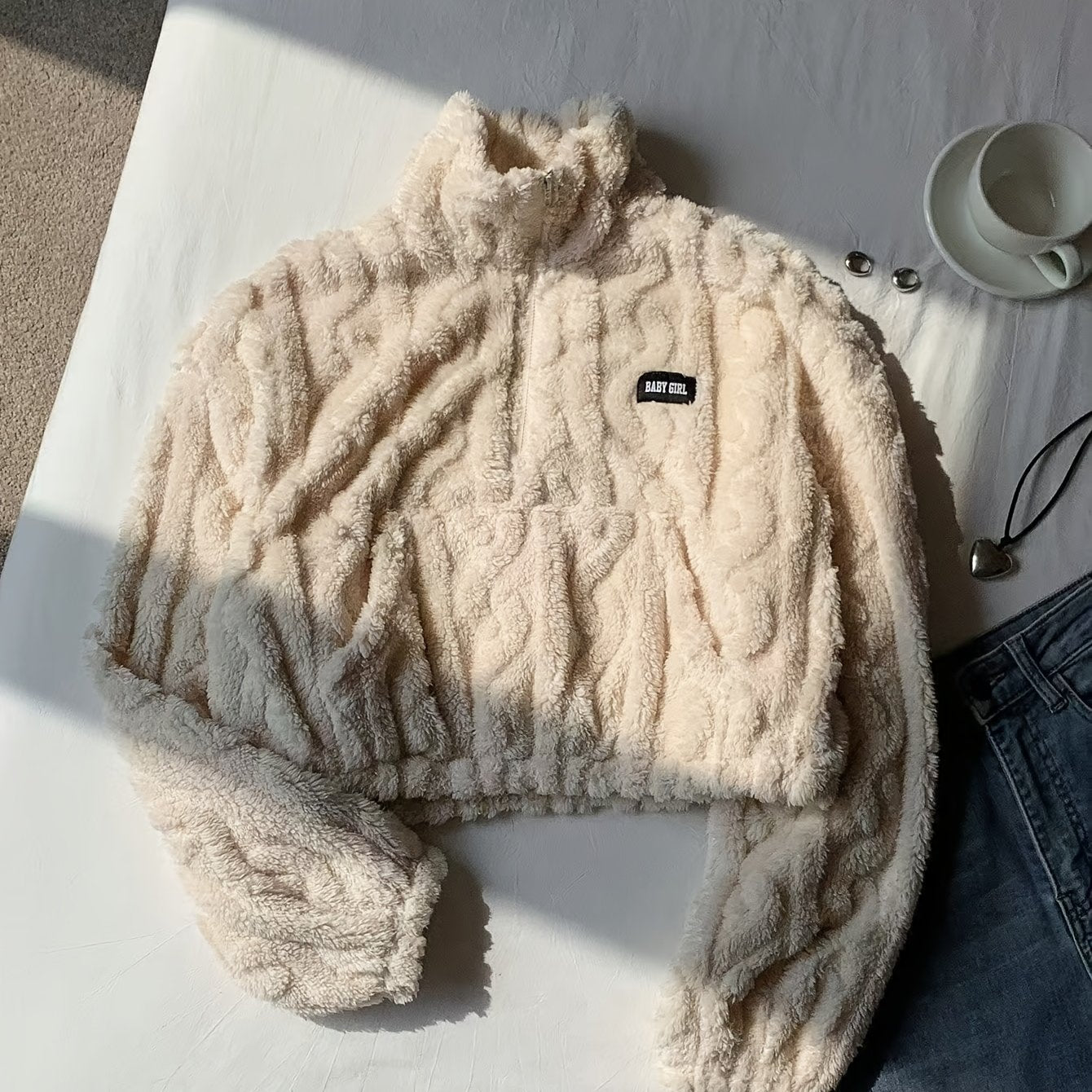 Cozy Leopard Half-Zip
