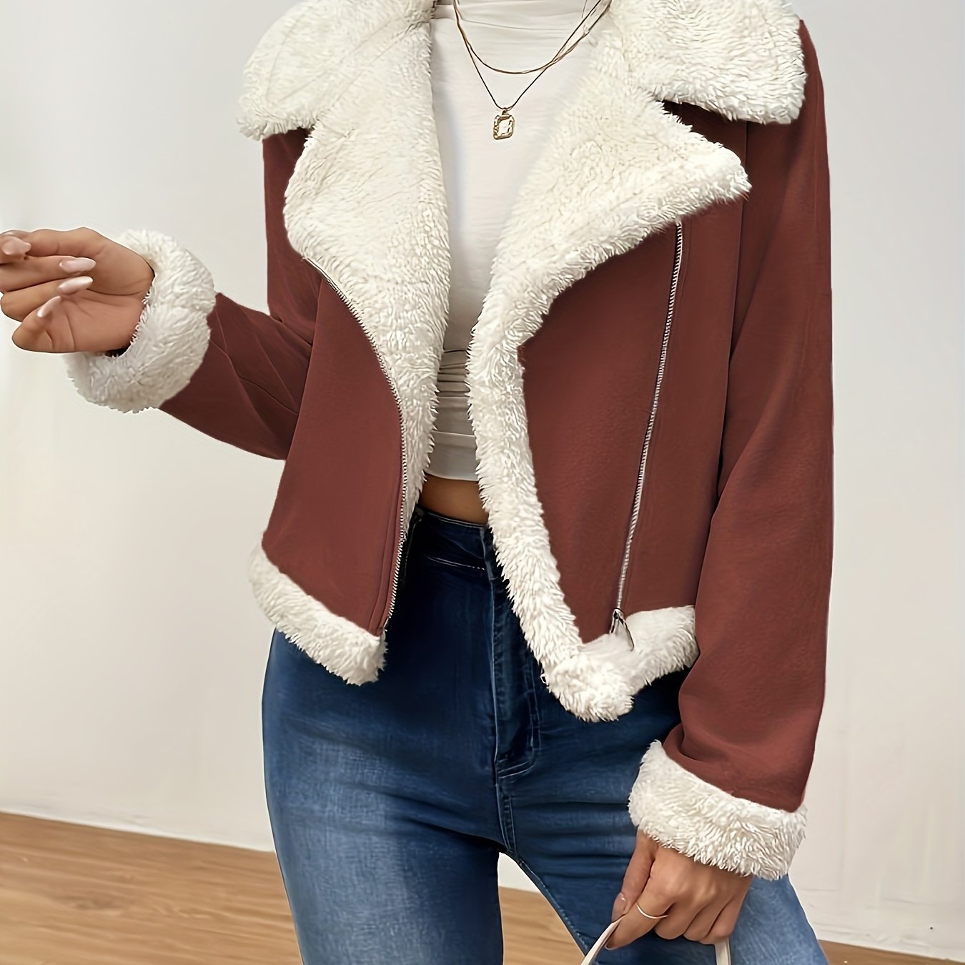 Women's Faux Shearling Jacket