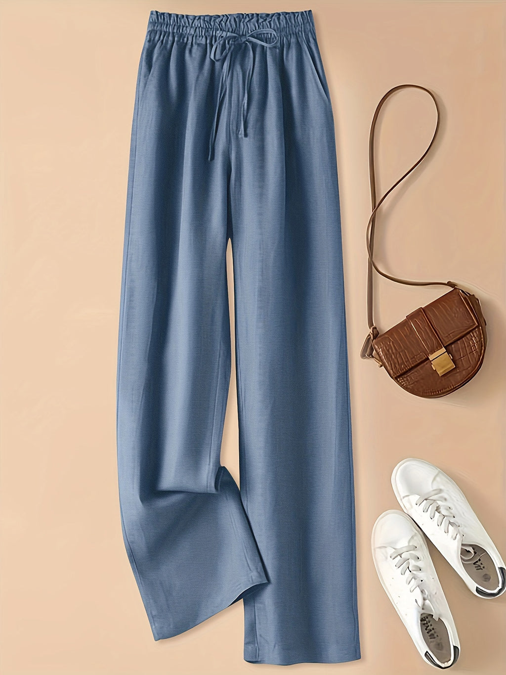 Linen Wide Leg Trousers
