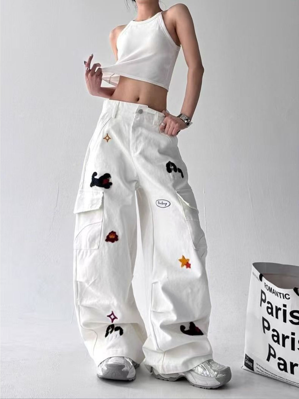 Puppy Patch Cargo Jeans