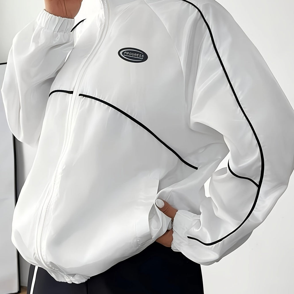 Minimalist Windbreaker Jacket