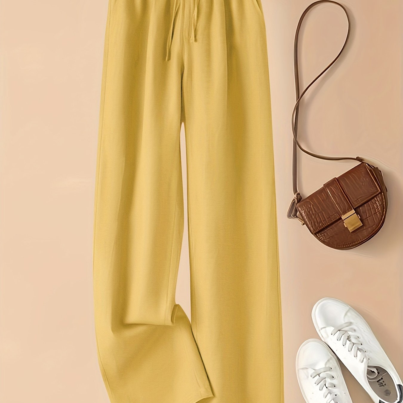 Linen Wide Leg Trousers
