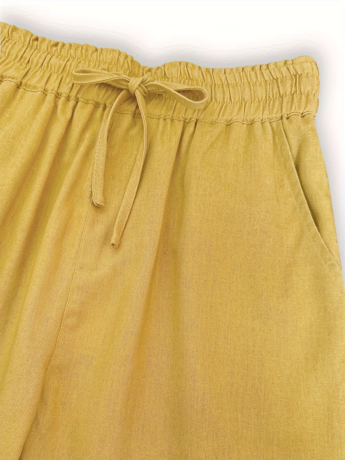 Linen Wide Leg Trousers