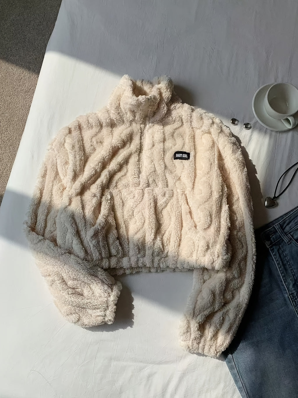 Cozy Leopard Half-Zip