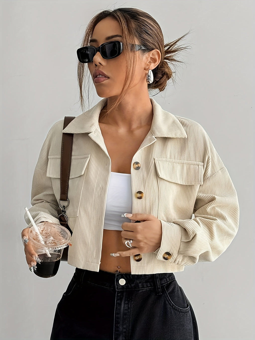 Women's Corduroy Crop Jacket