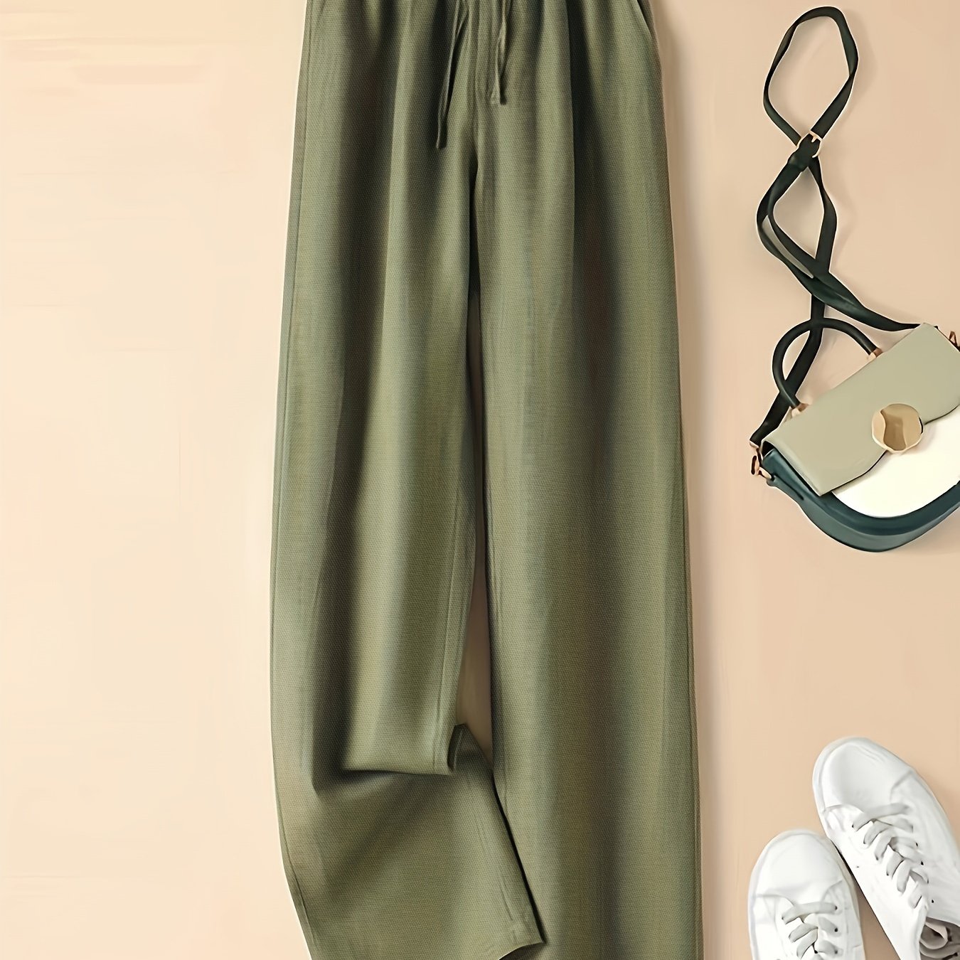 Linen Wide Leg Trousers