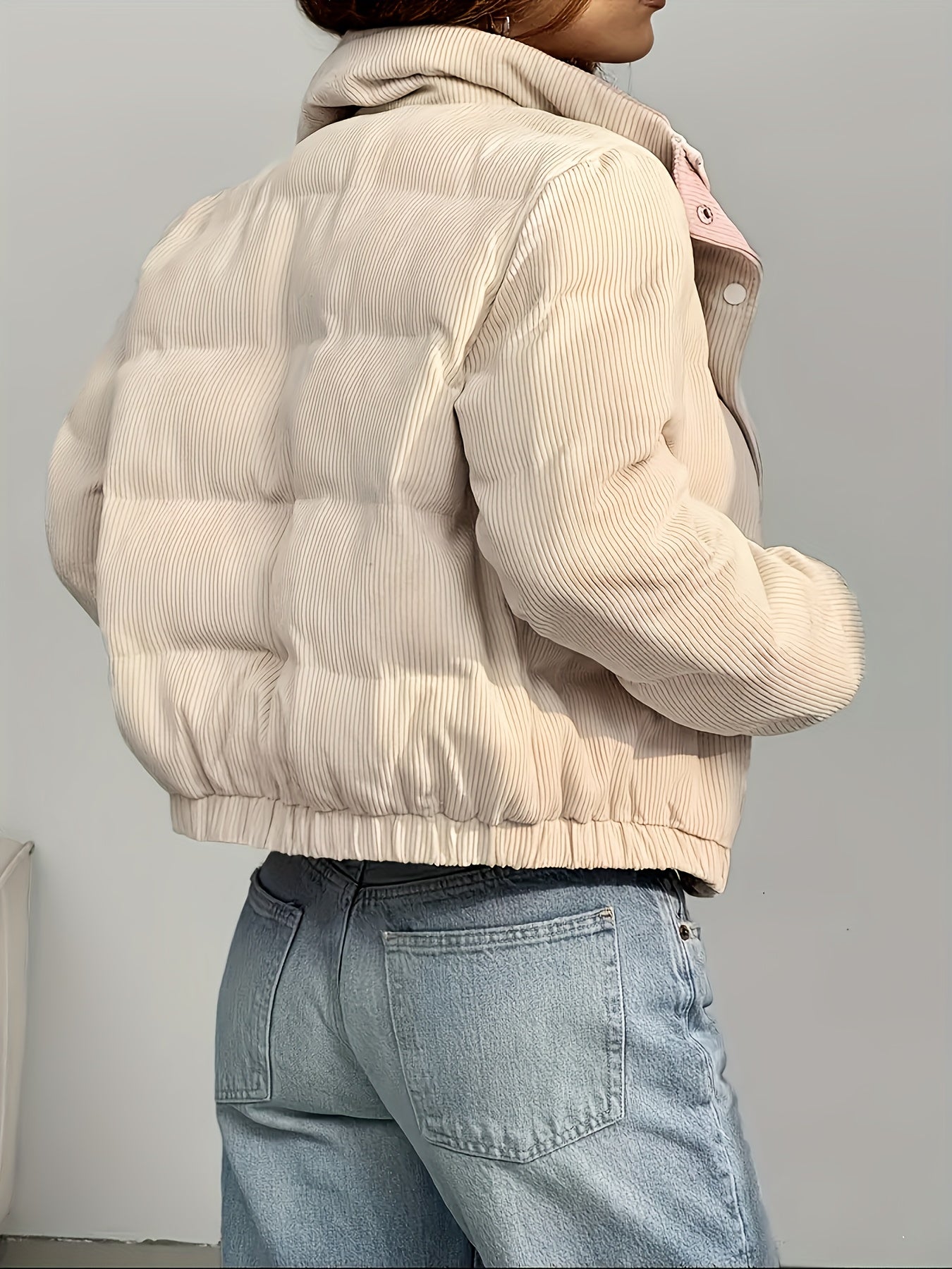 Two-Tone Corduroy Jacket