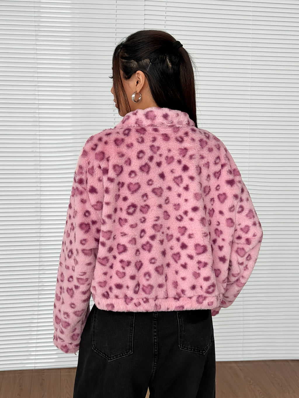 Cozy Leopard Half-Zip