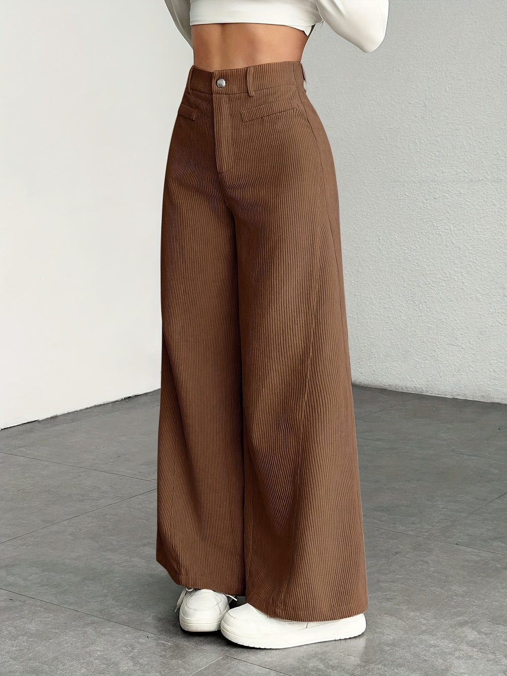 Women's Corduroy Wide-Leg Pants