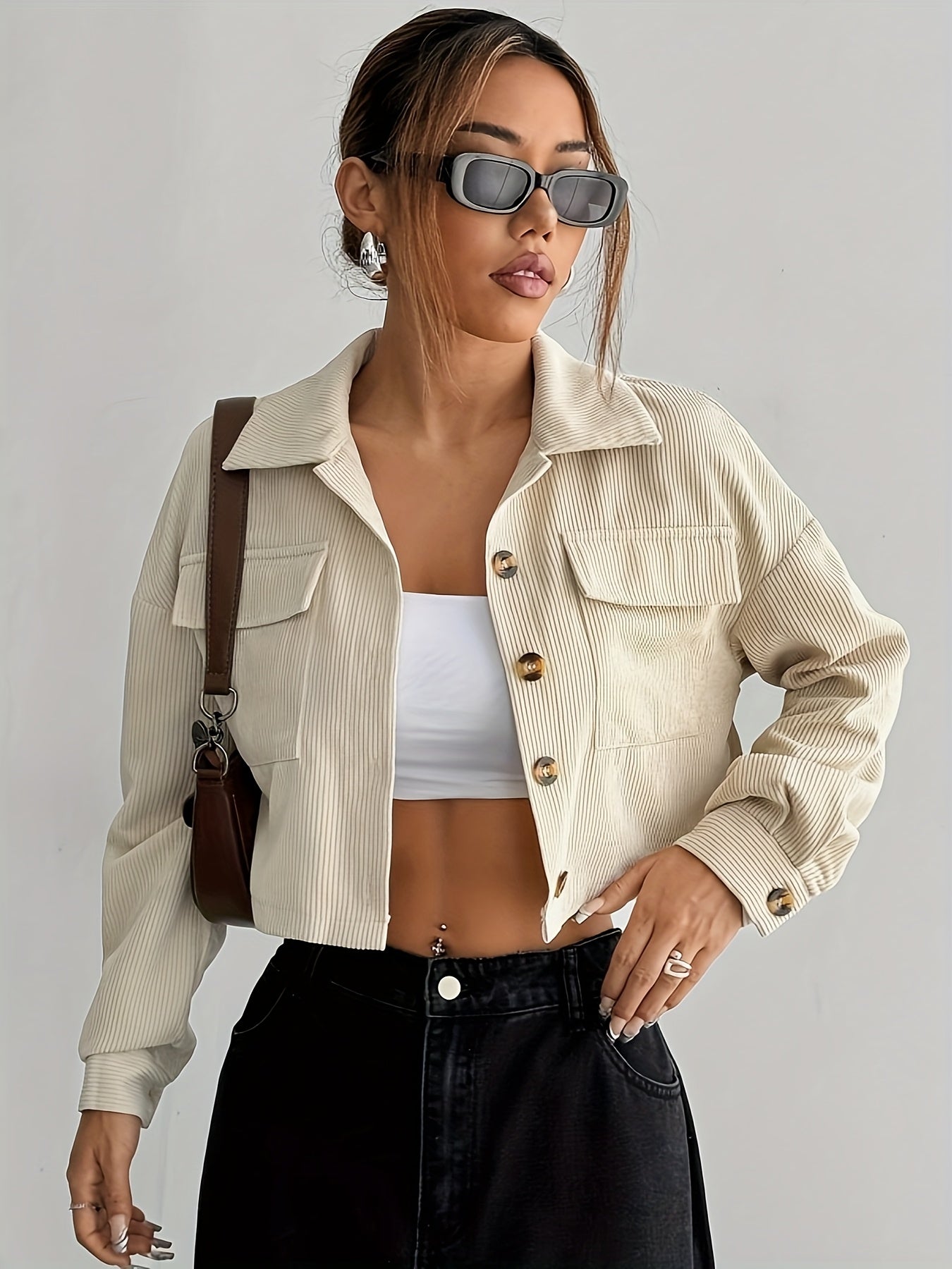 Women's Corduroy Crop Jacket